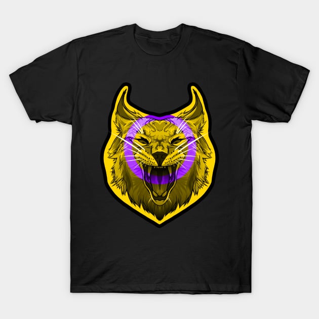 Caracal (Intersex Pride Flag) T-Shirt by illustratelaw